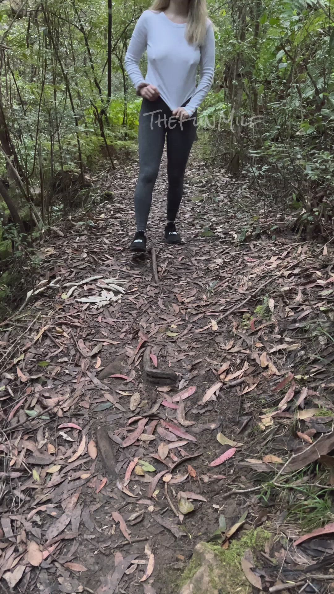 I think everyone I passed on the hike noticed my nipples [GIF]