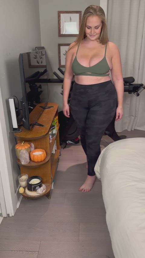 These chubby tits are begging to be bounced and squeezed, what's stopping you?