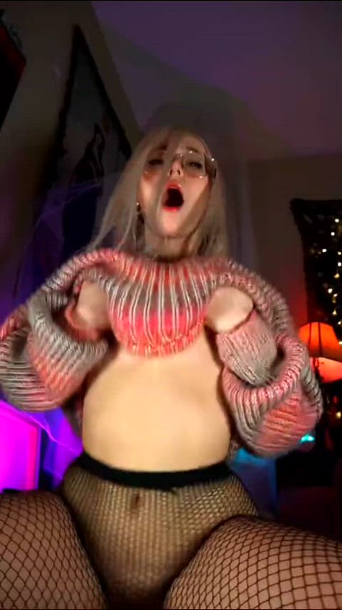 Amateur Big Tits Bouncing Tits Braces Glasses Homemade Huge Tits Masturbating Natural Tits Wet Pussy Porn GIF by populardick