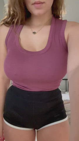 Big Tits Boobs Brunette Huge Tits NSFW Natural Tits OnlyFans Solo Tits Porn GIF by lamsinka89