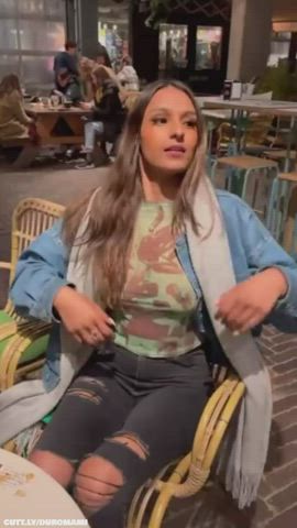Amateur Boobs Exhibitionist Flashing Indian Public Tits Voyeur Porn GIF by duromami