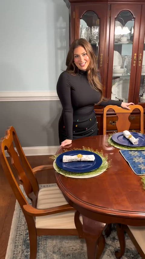 Obsessed with how this skirt shows off my curves