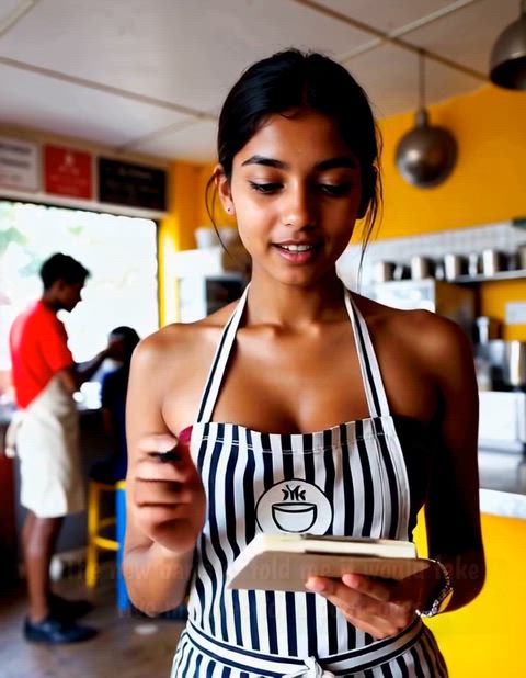 New Barista Poonam serves you here special brew...