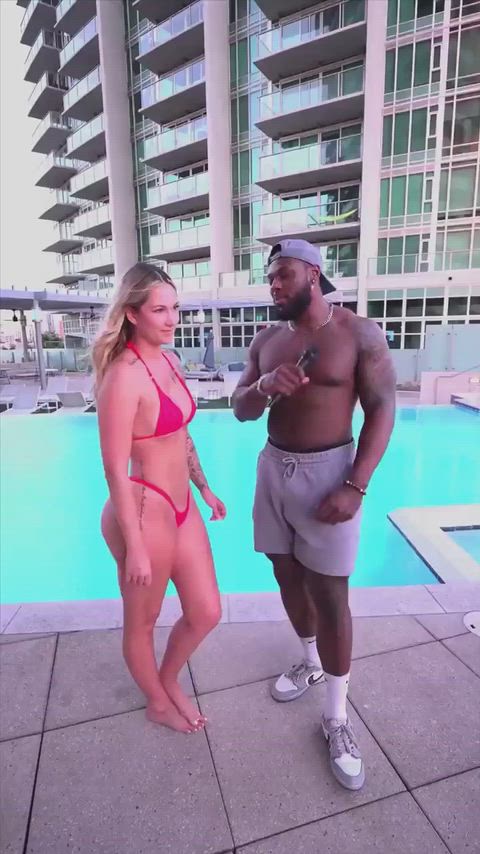 BBC Babe Blonde Doggystyle Interracial Interview Missionary White Girl Porn GIF by manemane6