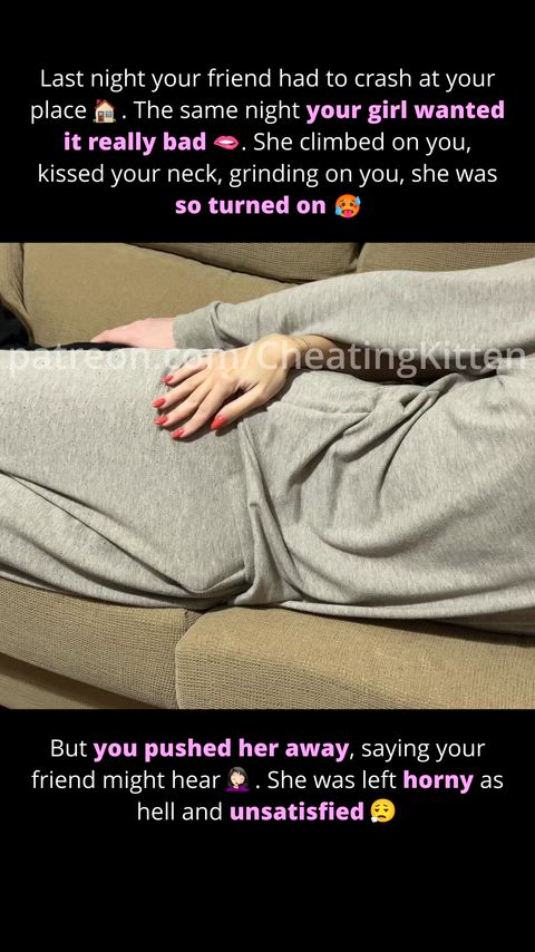 You didn't satisfy her... so she used your friend instead 🍆✊🏻