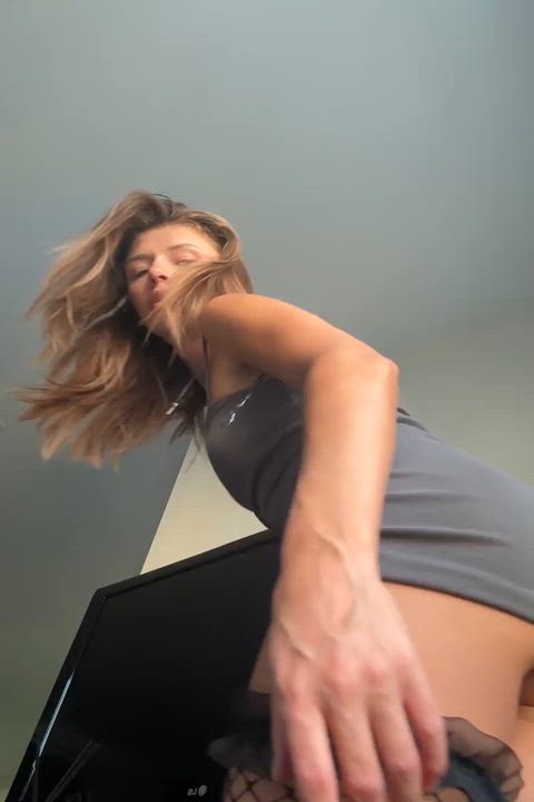 Amateur Ass Boobs Brunette Lingerie Nude Pussy Small Tits Tease Teen Porn GIF by viqueensy