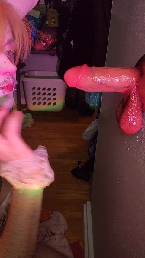 Make the clown choke it down