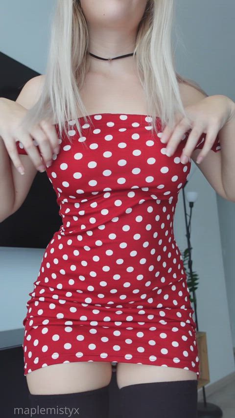 Blonde college girl gets naked