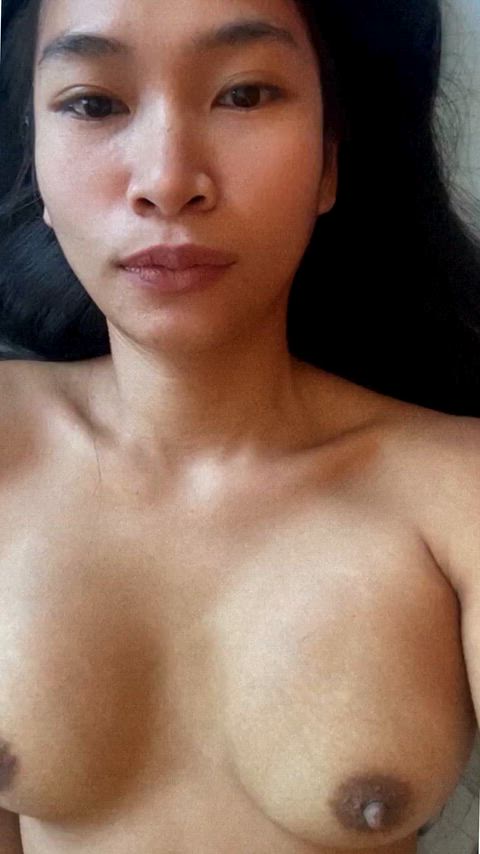 How bad do you wanna cum on my face and titties?