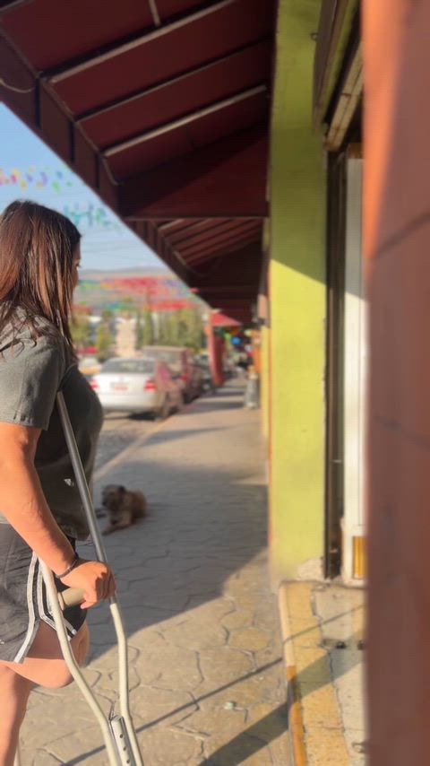 25f right above the knee amputee, foot and shoe