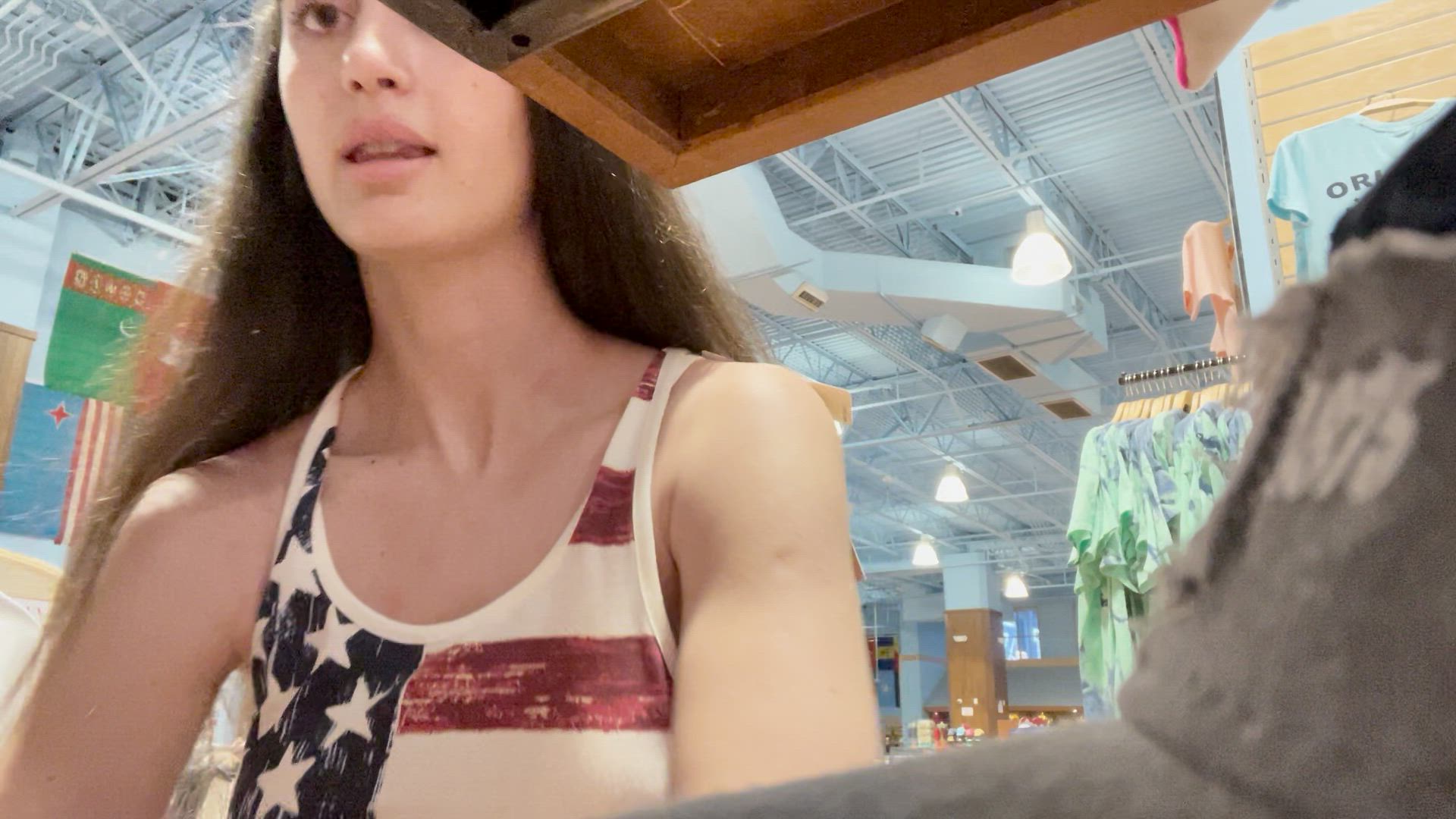 I change clothes right in the store!