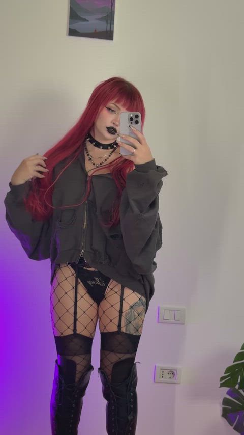 Goth NSFW Tattoo Porn GIF by leahmeowmeow