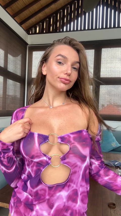 Big Tits Blonde Boobs Bouncing Tits Cute Huge Tits Natural Tits OnlyFans Reveal Teen Porn GIF by sandra_hot
