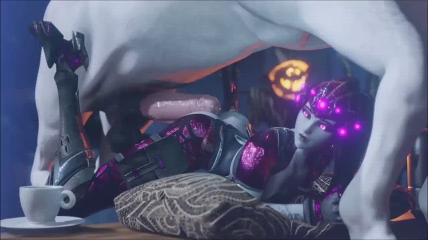 Widowmaker gets taken by a horse (thebartender) [Overwatch]