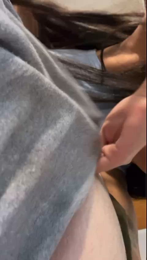 I love giving blowjobs to fat guys who have small cocks. How soft it is at the beginning is addictive to make it hard with my tongue.