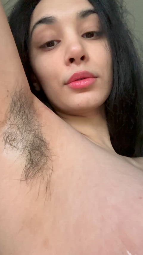 Just feeding your hairy armpit fetish