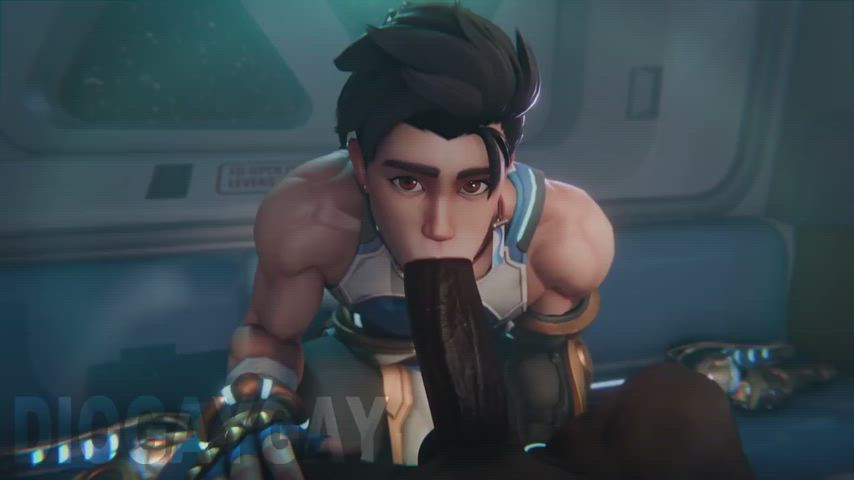 Wuyang Gets Face Fucked | Animation by: (DioGayGay) [Overwatch]