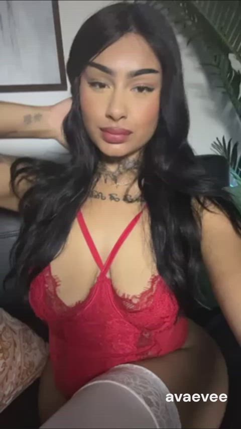 Amateur American Babe Brunette Colombian Latina Mexican Tattooed Teen USA Porn GIF by camsoda