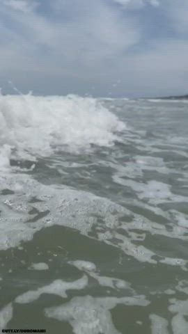 Amateur Beach Boobs Chubby Exhibitionist Flashing Public Tits Voyeur Porn GIF by duromami