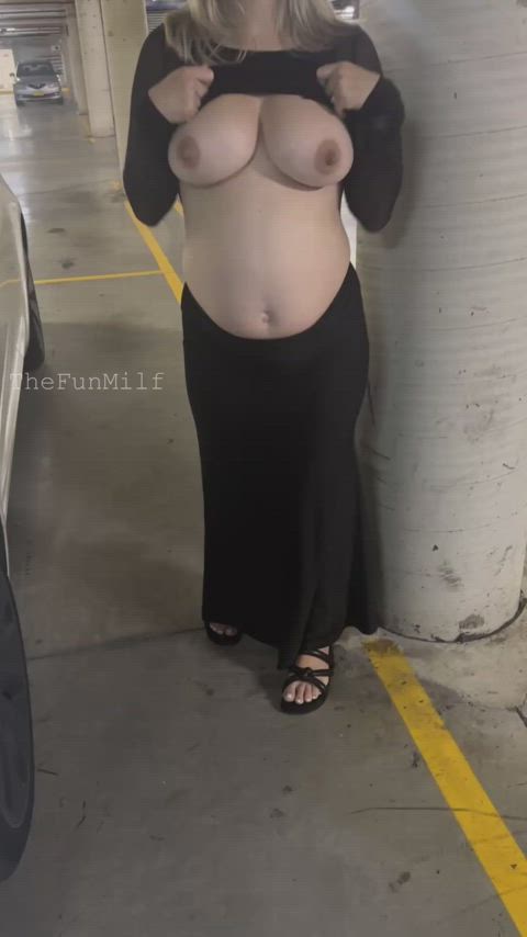 Flashing Pregnant Public Porn GIF by thefunmilf