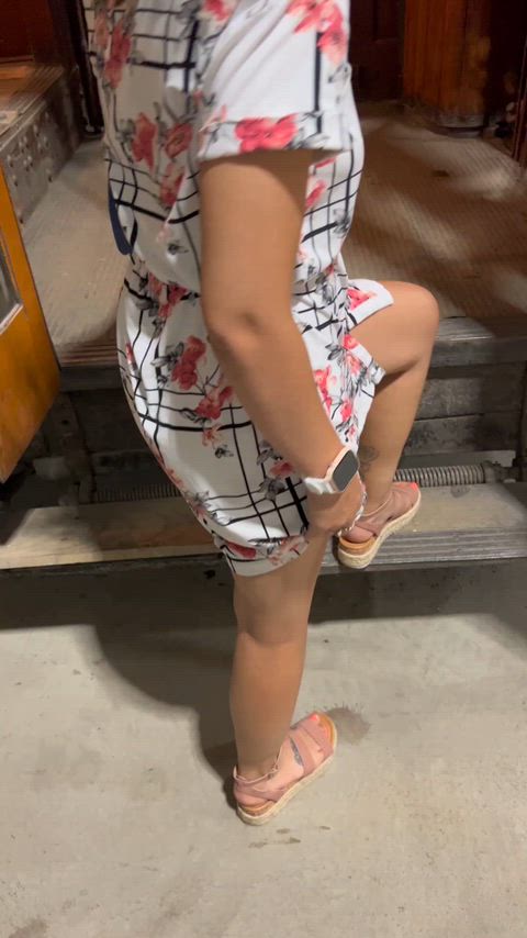 Flashing at the trolley museum