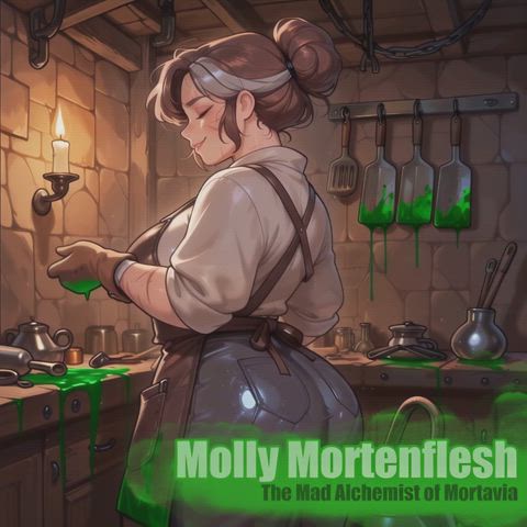 Dr. Molly Mortenflesh- the Mad Alchemist of Mortavia