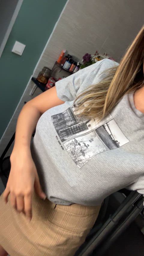 This naughty tits might look crazy when it rides