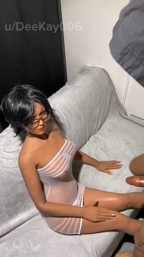 Doll gf Layla gobbling up my meat