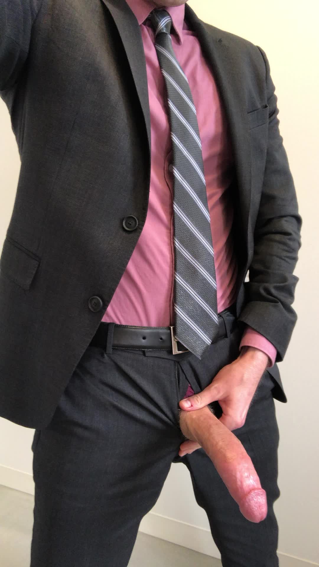 Suited up and working hard
