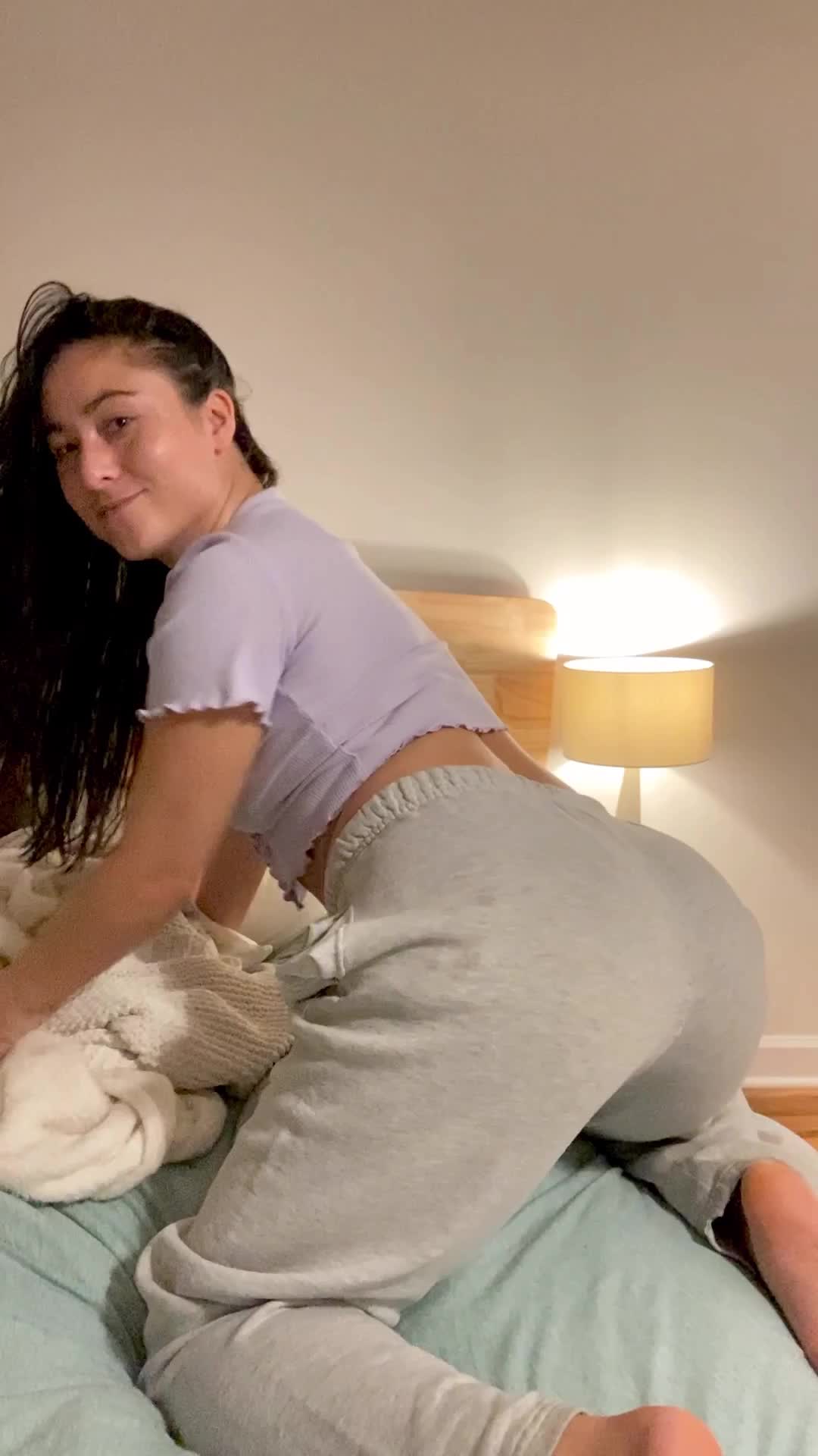 Twerking her clothes right off!