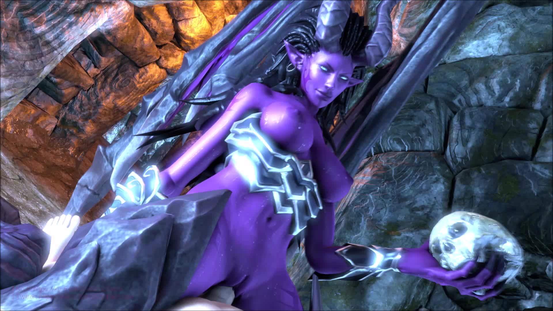 Succubus Kerrigan playing with her new prey