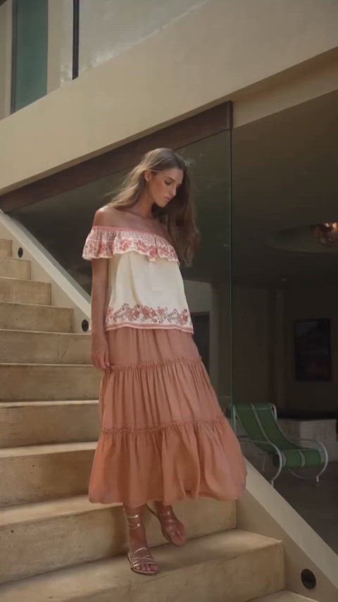 Lily Top and Rumi Skirt in Coco in Bali - IG October 2025