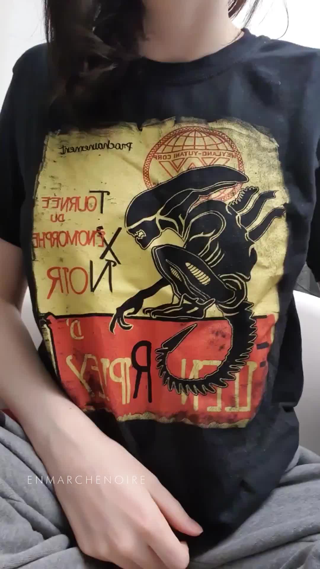 A very cool tshirt, but what's underneath is pretty good as well 👾💜