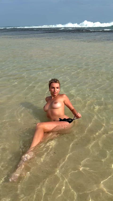 Ass Beach Big Tits Naked Nude OnlyFans Outdoor Public Pussy Teen Porn GIF by sandra_hot