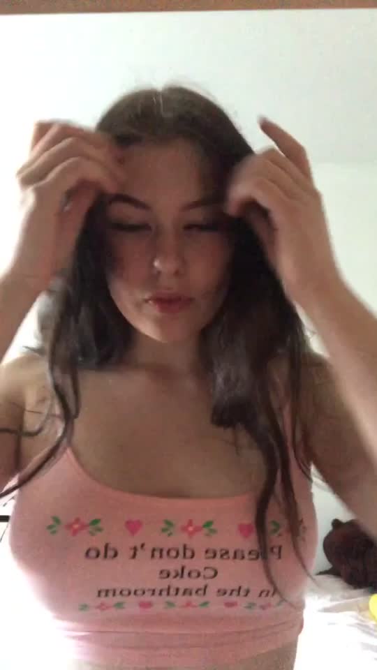 Cutie Reveals Perky Tits
