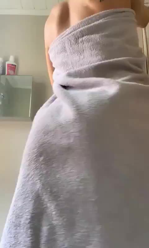 TIFFANY TOWERS getting ready for a HOT shower