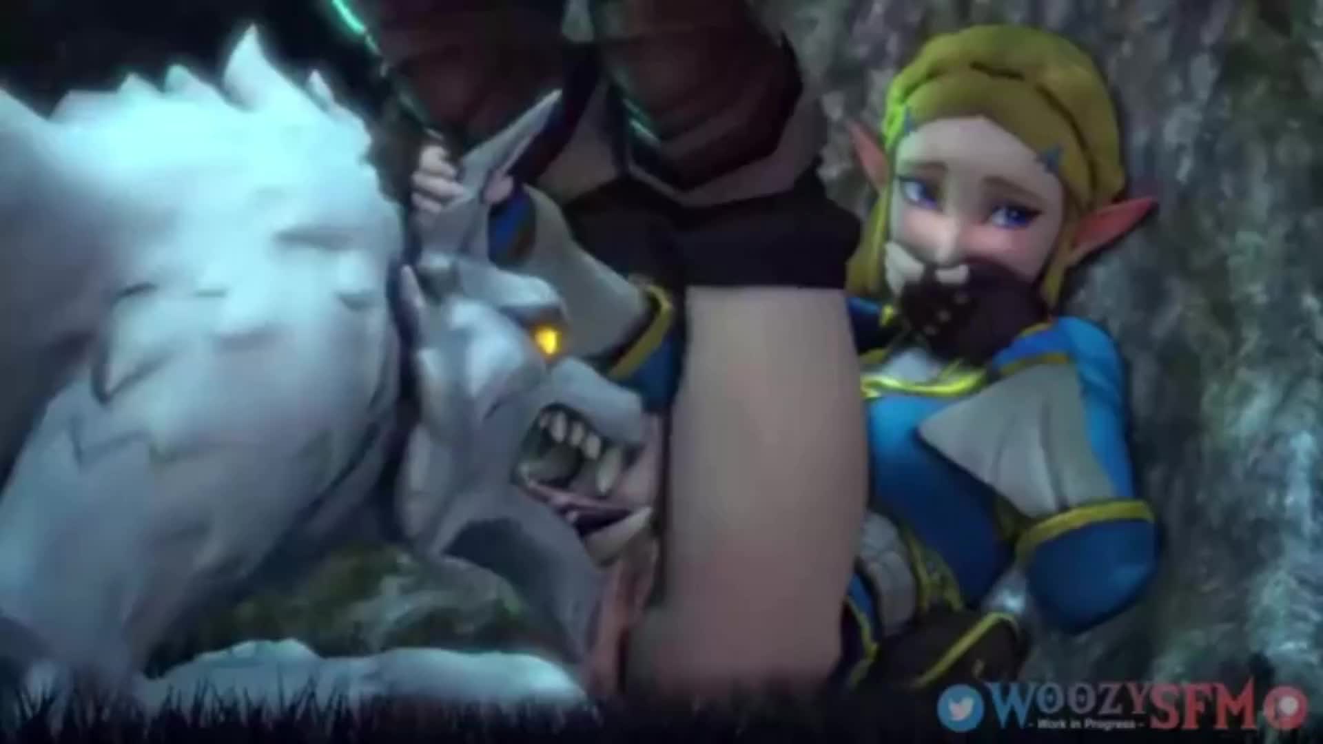 No one makes Zelda's pussy feel as good as her wolf does