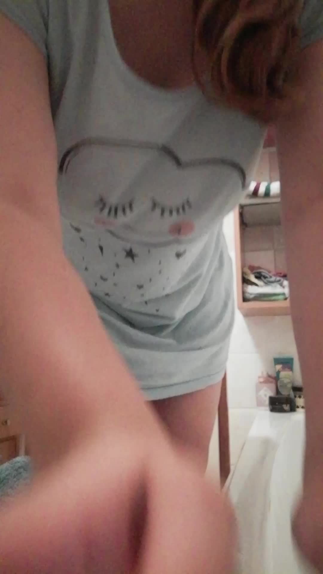 I made a special gif or you with a combination of a panty peel and a booby drop 😏