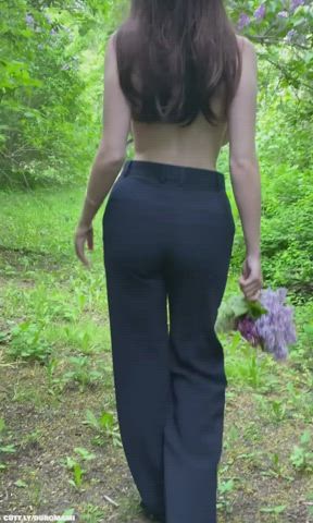 Amateur Big Tits Boobs Flashing MILF Outdoor Tits Topless Porn GIF by duromami