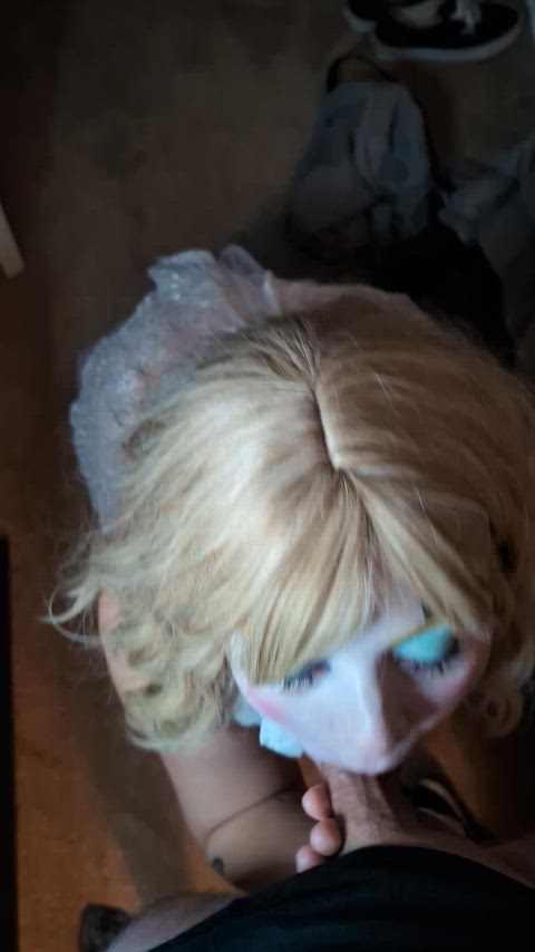 My favorite thing about being a hotwife is how hard they get when they get their cock serviced by a married woman.