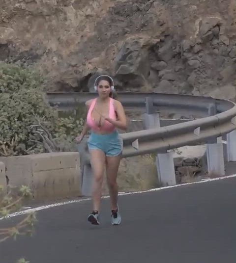 Big Tits Bouncing Bouncing Tits Huge Tits Public Tits Porn GIF by redrider45