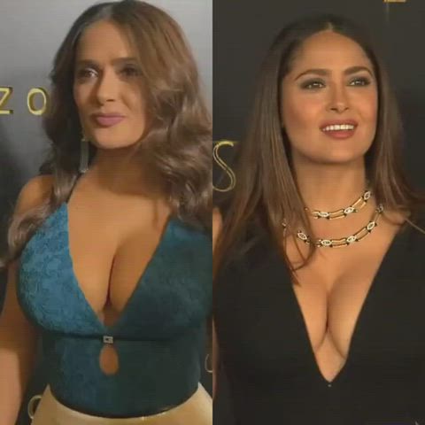 Babysitter Celebrity Cleavage Salma Hayek Porn GIF by celebsprincess