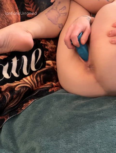 So I have my cunt nicely stuffed. But I need something for my asshole.