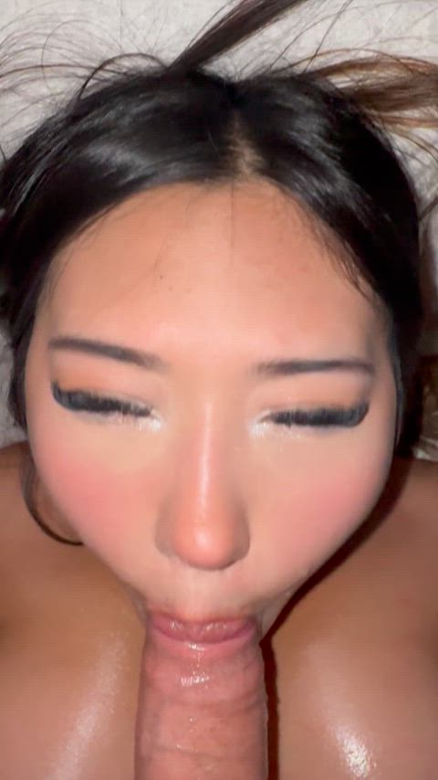 Sucking it like a good girl