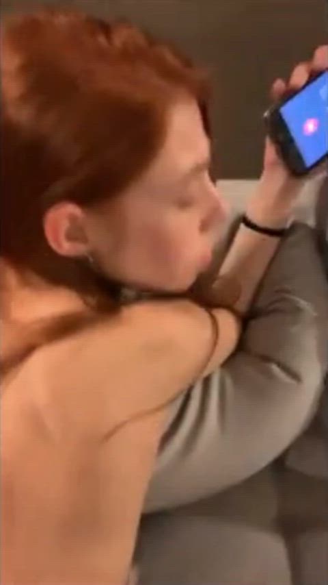 BBC Cheating Doggystyle Girlfriend Interracial POV Phone Redhead Porn GIF by manemane6