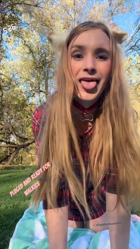 Puppy girl Pugged and ready for… 🫣