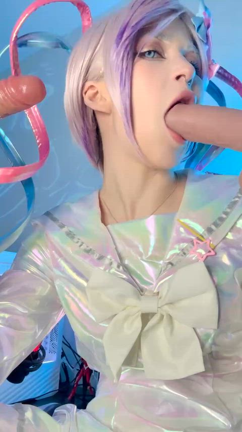 Blowjob Double Blowjob NSFW OnlyFans Solo Tease Porn GIF by mystpetal