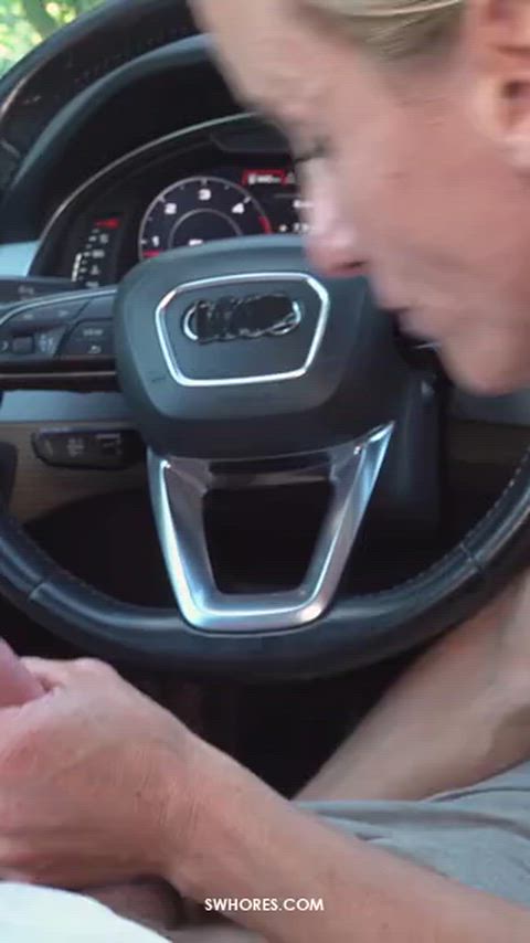 Blowjob Car Car Sex MILF Milfs Outdoor Public r/CaughtPublic r/FuckOutdoors Porn GIF by adultprime