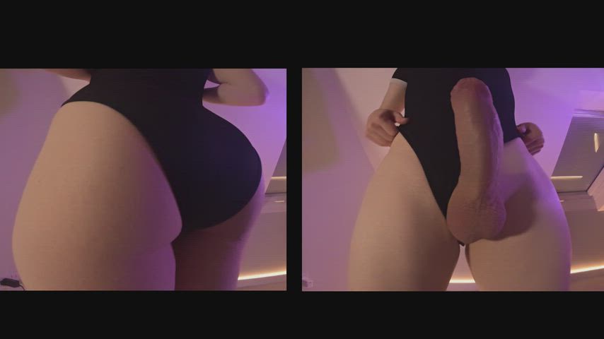 Amateur Ass Big Ass Big Dick Booty Femboy Solo Tease Porn GIF by lanaloads