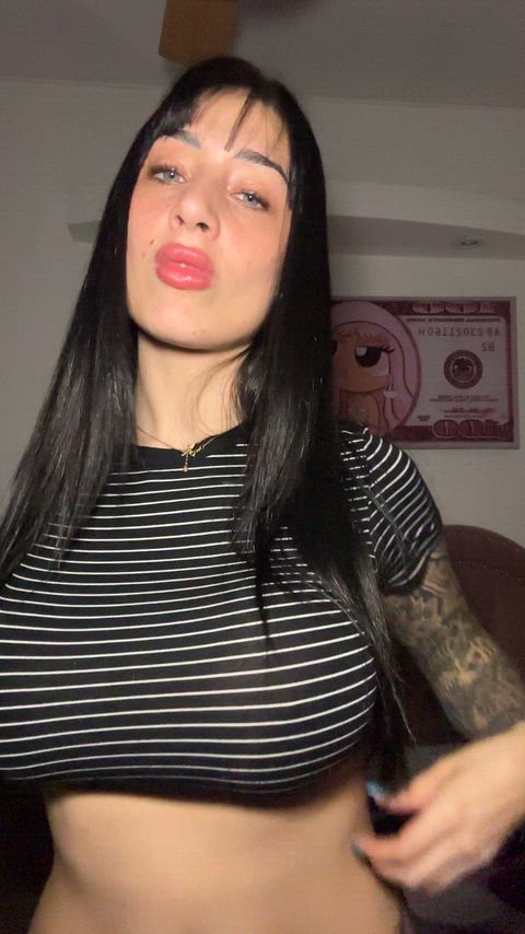 Revealing my beautiful breasts